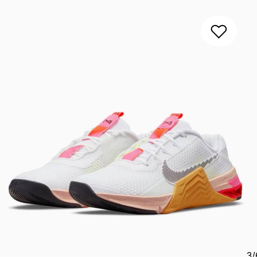 Nike Women's Athletic Shoes - White, Pink, Yellow